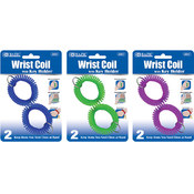 BAZIC Wrist Coil w/ Key Holder (2/Pack)