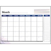 BAZIC 17" X 22" Undated 12-Months Desk Pad Calenda
