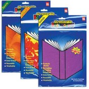Assorted Strechable Fabric Book Covers w/ Display
