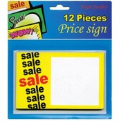 5.5" X 3.5" Sale Price Sign (12/Pack)