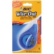 BIC 4.2mm X 397" Wite Out Correction Tape