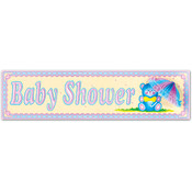 Beistle 55132 Baby Shower Sign with Tissue Parasol Pack of 12