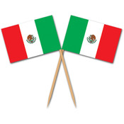 Fiesta Mexican Flag Picks - 2.5