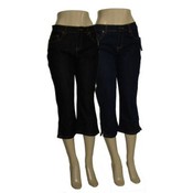 Womens Denim Capri Pants
