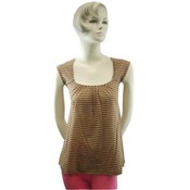 Women's Sleevless Brown Top
