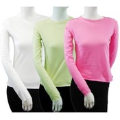 Ladies 100% Cotton Long Sleeve Top
