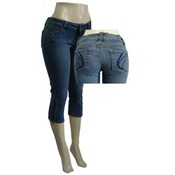 Womens Stylish Capri Denim Pants