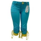 Women's Bi- Color Capri Pants