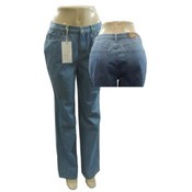 Women's Light Blue Cotton Jeans