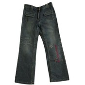 Girls Sparkle Embroidery Denim Jeans