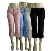 Bigger Sized Womens Capri Color Pants