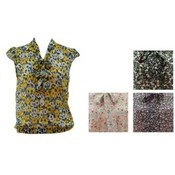 Womens Floral Print Woven Blouse