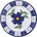 Melamine 8" Salad Plate - Blue Flower