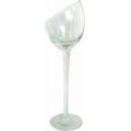 Clear Glass Candle Holder