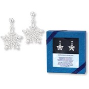 Sparkling Crystal Snowflake Earrings (Gift Boxed)