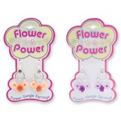 "Flower Power" Flower dangle Earrings