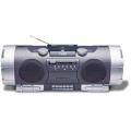 CD Boombox with AM/FM Tuner, Cassette Deck and Pow