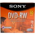Sony Rewritable DVD-RW 10 Pack