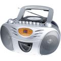 Portable AM/FM/CD Boombox with Cassette Player/R