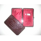 Designer Look Croc Flat Wallet/Clutch
