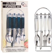 25 Piece Cutlery Set With Caddy