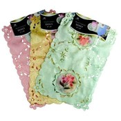 12"x18" Assorted Colors Woven Fancy Placemat