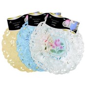 16" Round Assorted Colors Woven Fancy Doily