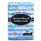 Assorted Size Economy Flannel-Backed Tablecloths