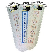 Assorted Welcome Airbrushed Lace Wall Hanging