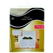 2 Piece 30"x36" Floral Lace Tiers