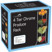4-Tier Chrome Produce Rack