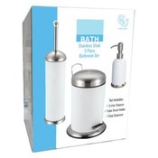 3 Piece Stainless Steel Bathroom Set
