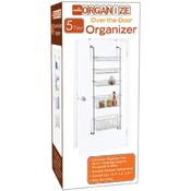 5 Basket Over-The-Door Organizer