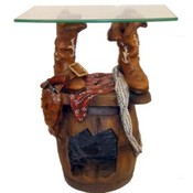 Western Night Stand With Night Light