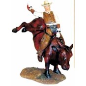 8" Cowboy Bull Rider Figurine