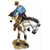 10" Cowboy Bronco Rider Figurine