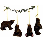 4 1/2" Bear Ornament, 4 Asst.