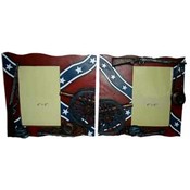 Rebel Flag 4X6 Photo Frame, 2 Asst.