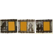 Western Barbwire 4X6 Photo Frame, 3 Asst.