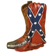 Boots W/ Rebel Flag Figurine