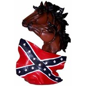 Horse Head /Rebel Flag Figurine