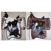 Horses And Saddle Wall Hang