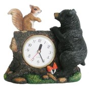 BEAR AND SQUIRREL DESK CLOCK