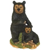 STANDING BEAR AND CUB FIGURINE