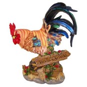 Rooster with Welcome Sign