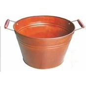 13 3/4" Metal Tub, Rustic