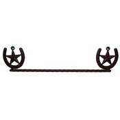 METAL STAR HORSE SHOE TOWEL RACK