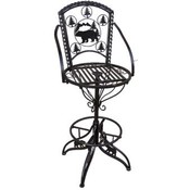 METAL SWIVEL BAR STOOL
