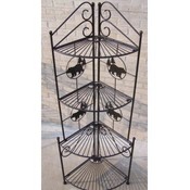 METAL BEAR CORNER SHELF