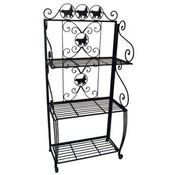 METAL 3 TIER BAKER'S RACK WITH BEAR